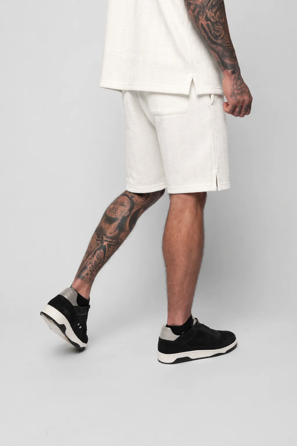 CONZA BEIGE TEE & SHORT SET - Image 7