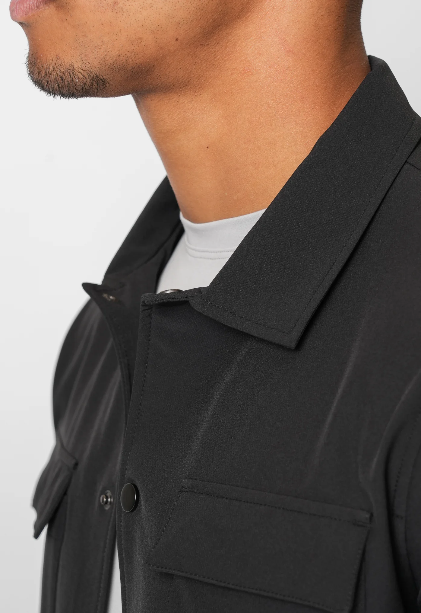 LUXE BLACK OVERSHIRT - Image 6
