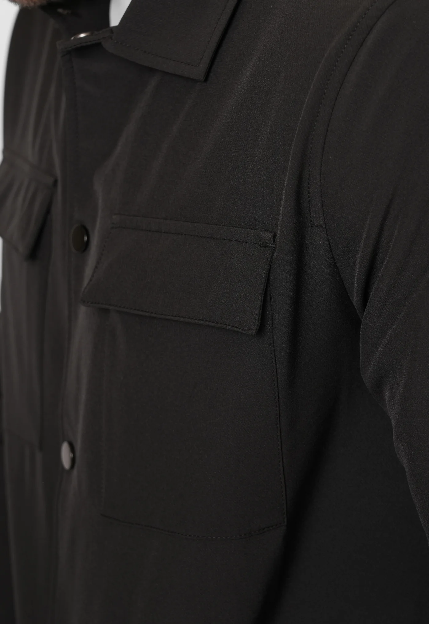 LUXE BLACK OVERSHIRT - Image 7