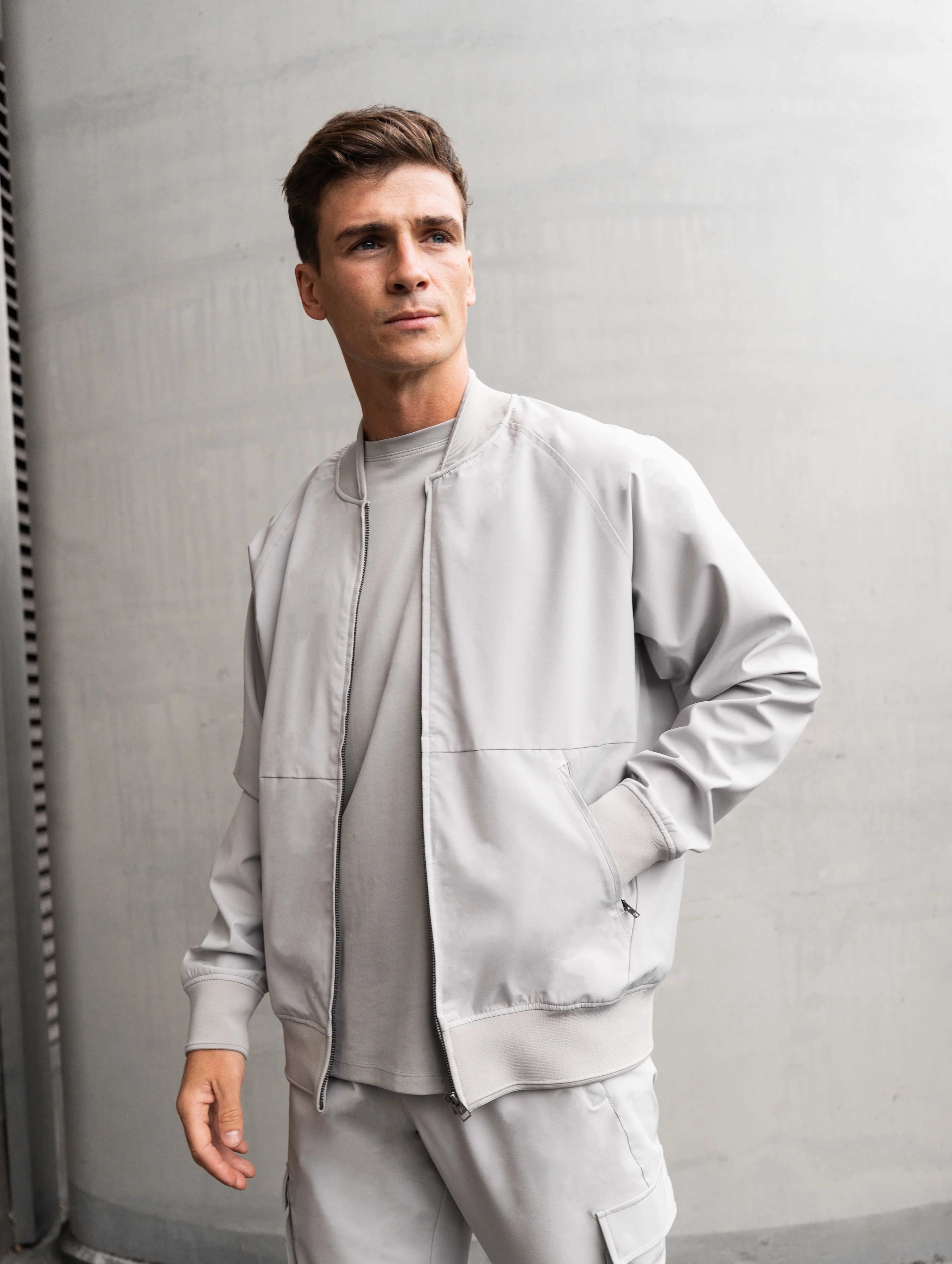 LUXE GREY BOMBER - Image 3
