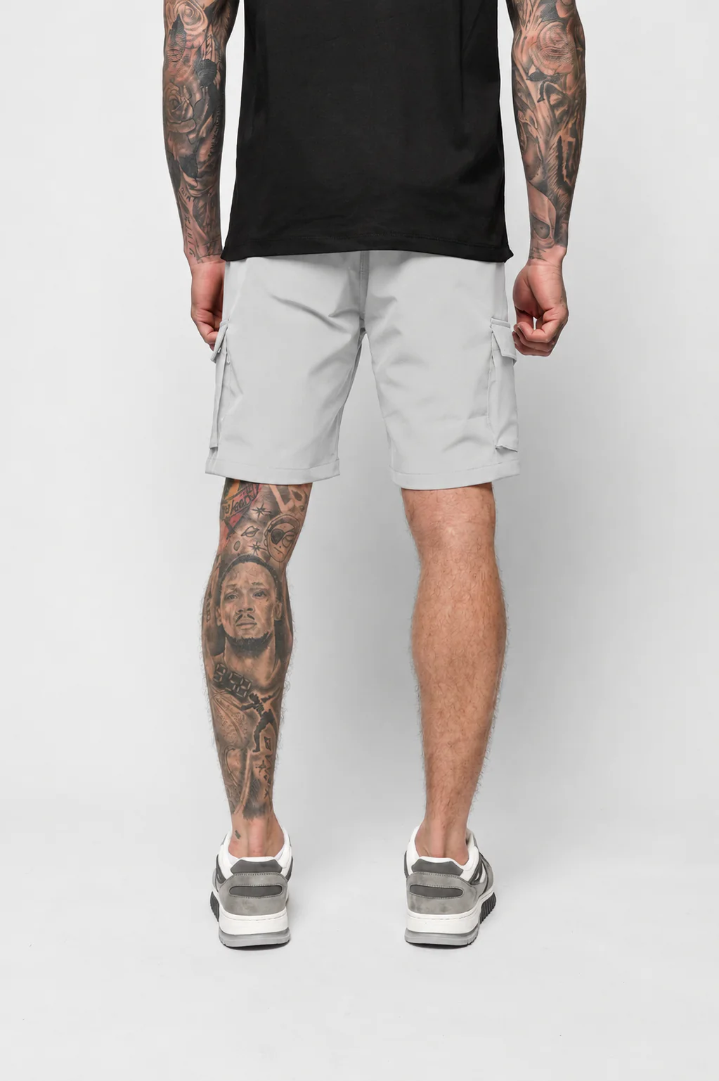 LUXE GREY CARGO SHORT - Image 6