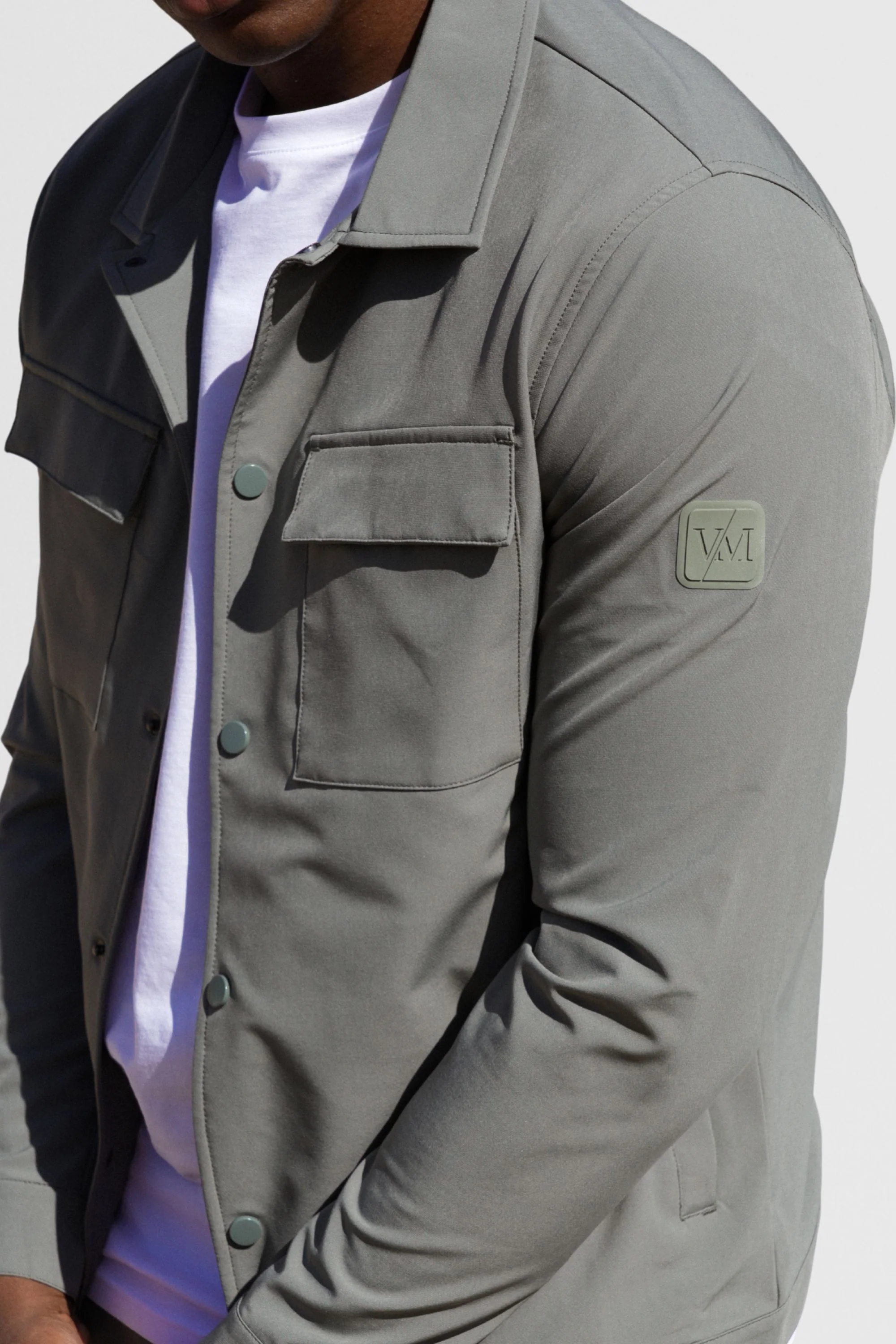 LUXE KHAKI OVERSHIRT - Image 5