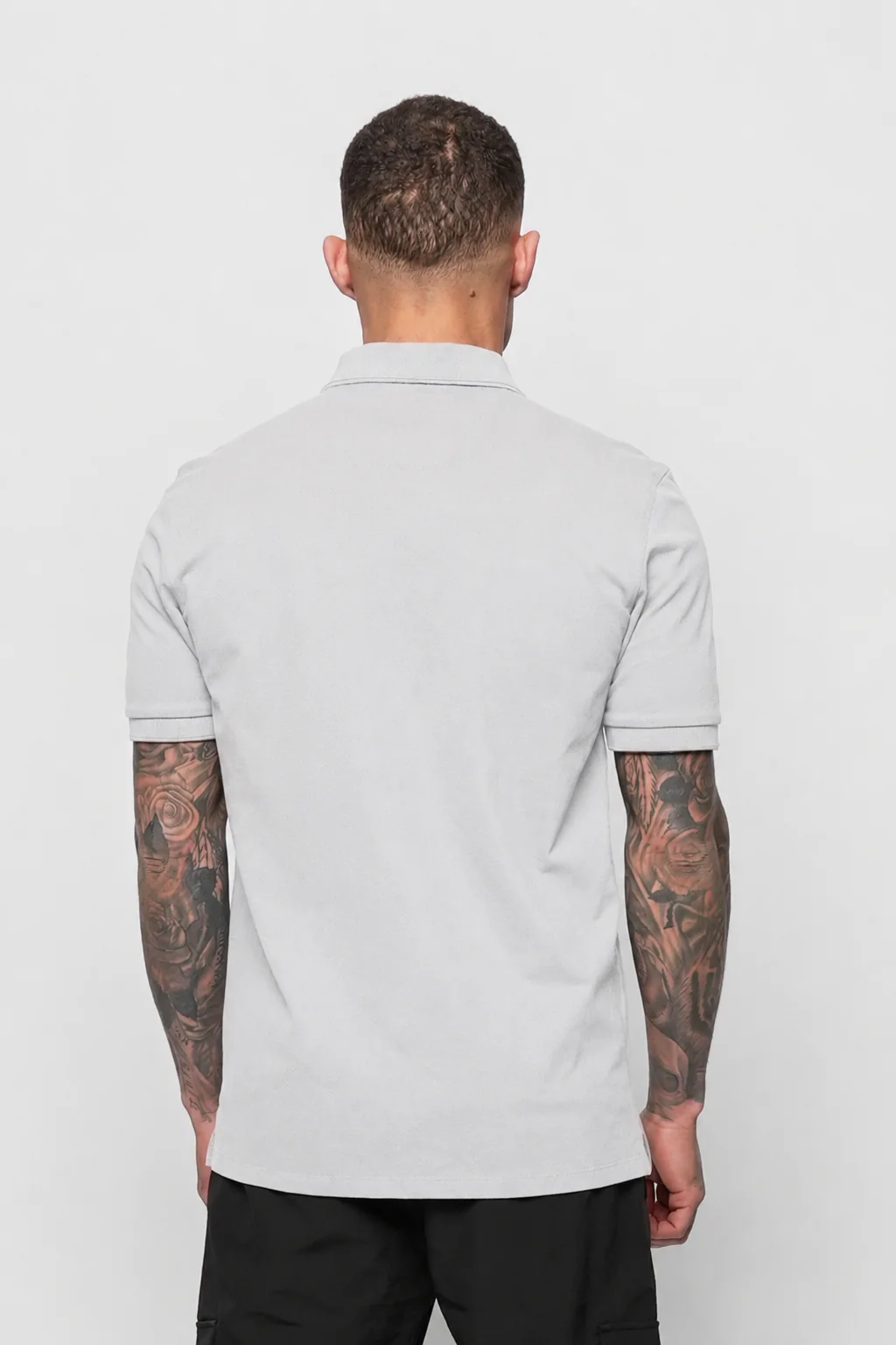 LUXE MERCERISED GREY POLO - Image 4