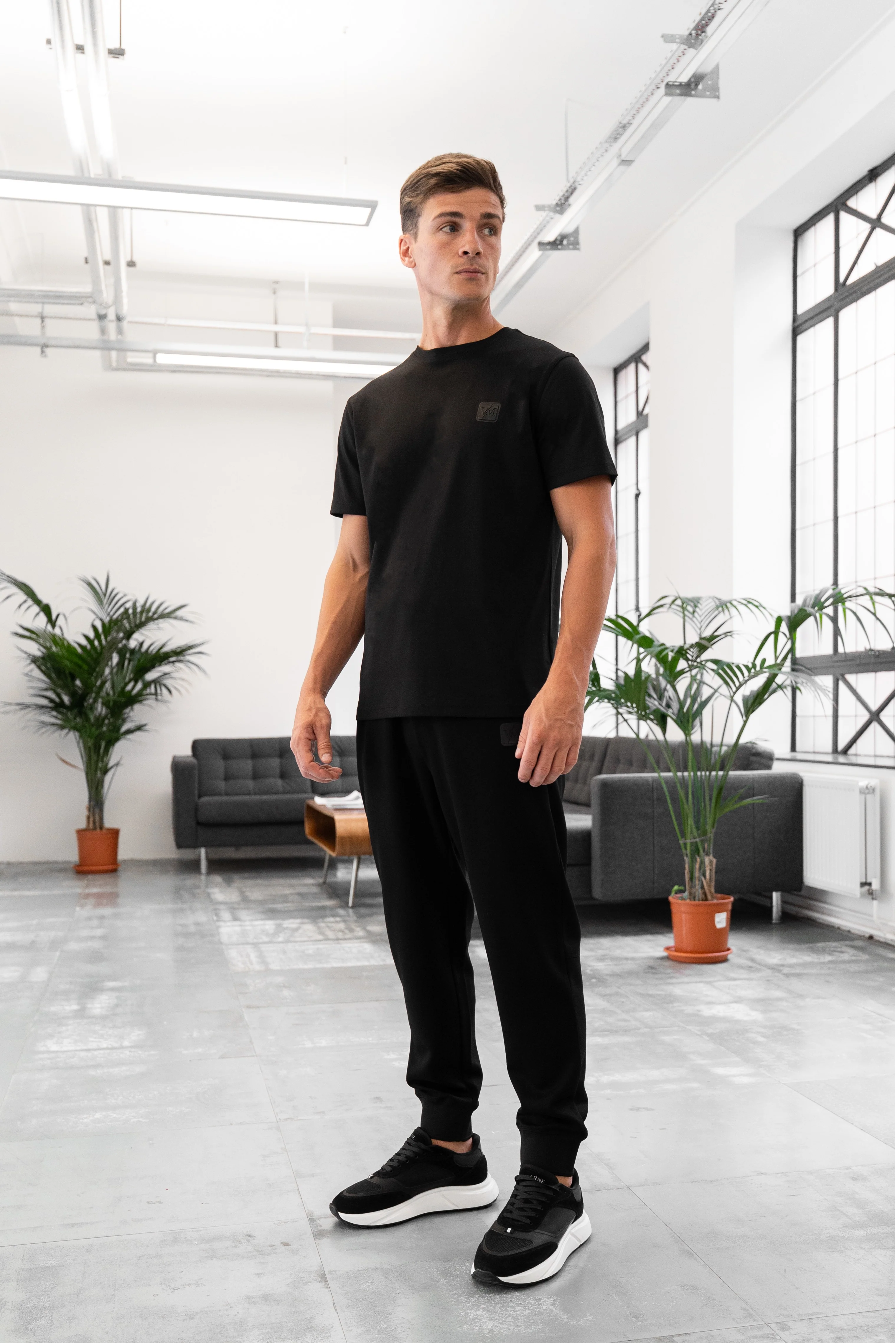 LUXE MERCERISED BLACK TEE - Image 3