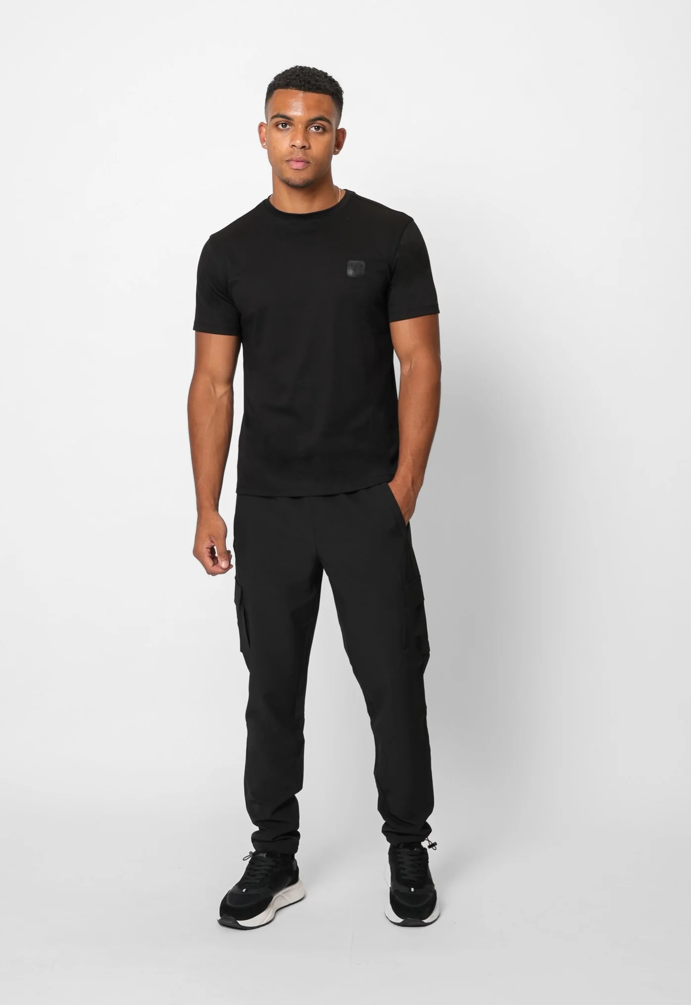 LUXE MERCERISED BLACK TEE - Image 4