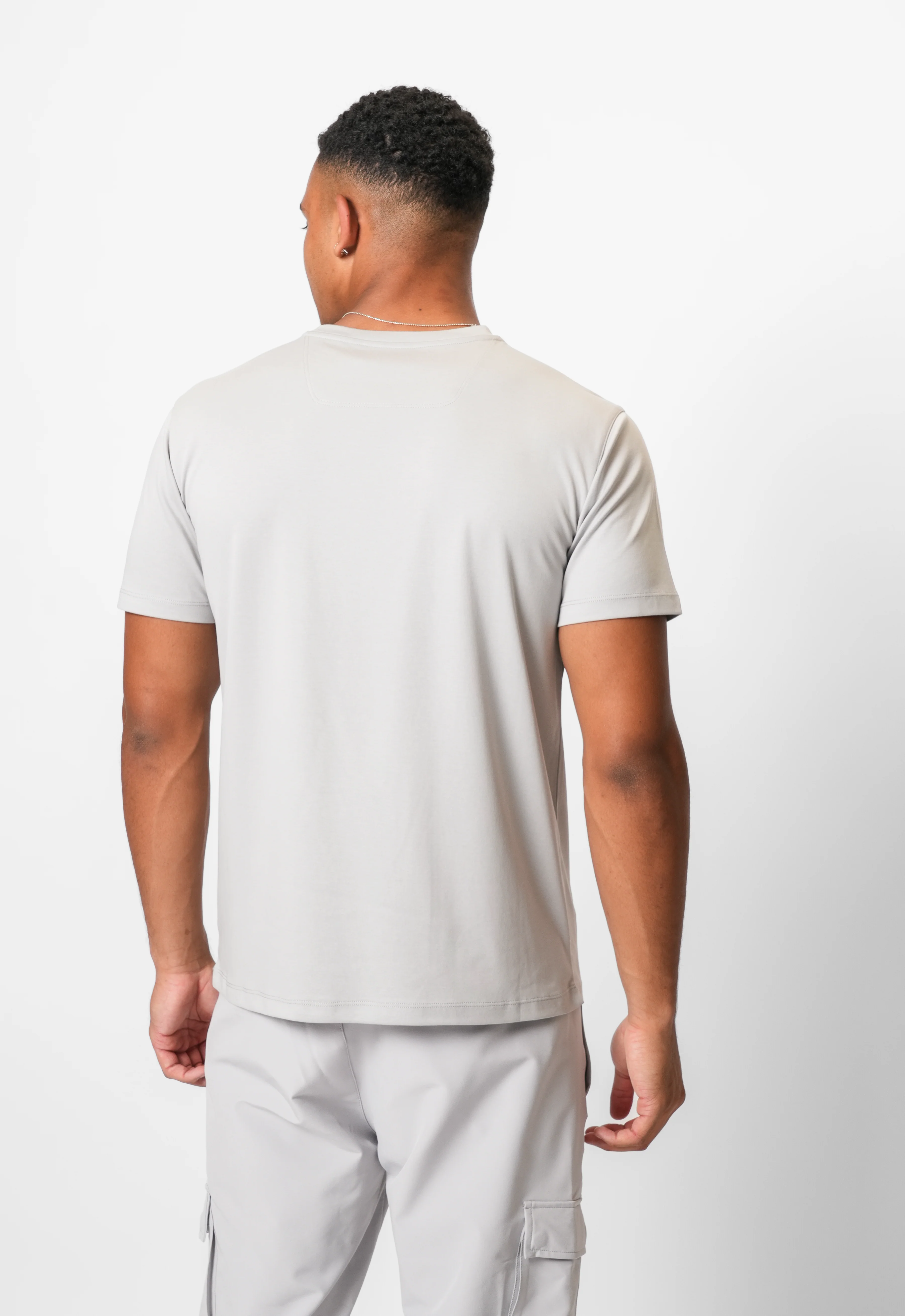 LUXE MERCERISED GREY TEE - Image 5