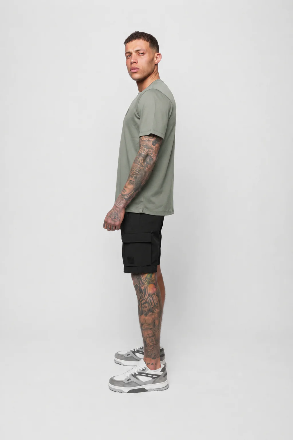 LUXE MERCERISED KHAKI TEE - Image 5