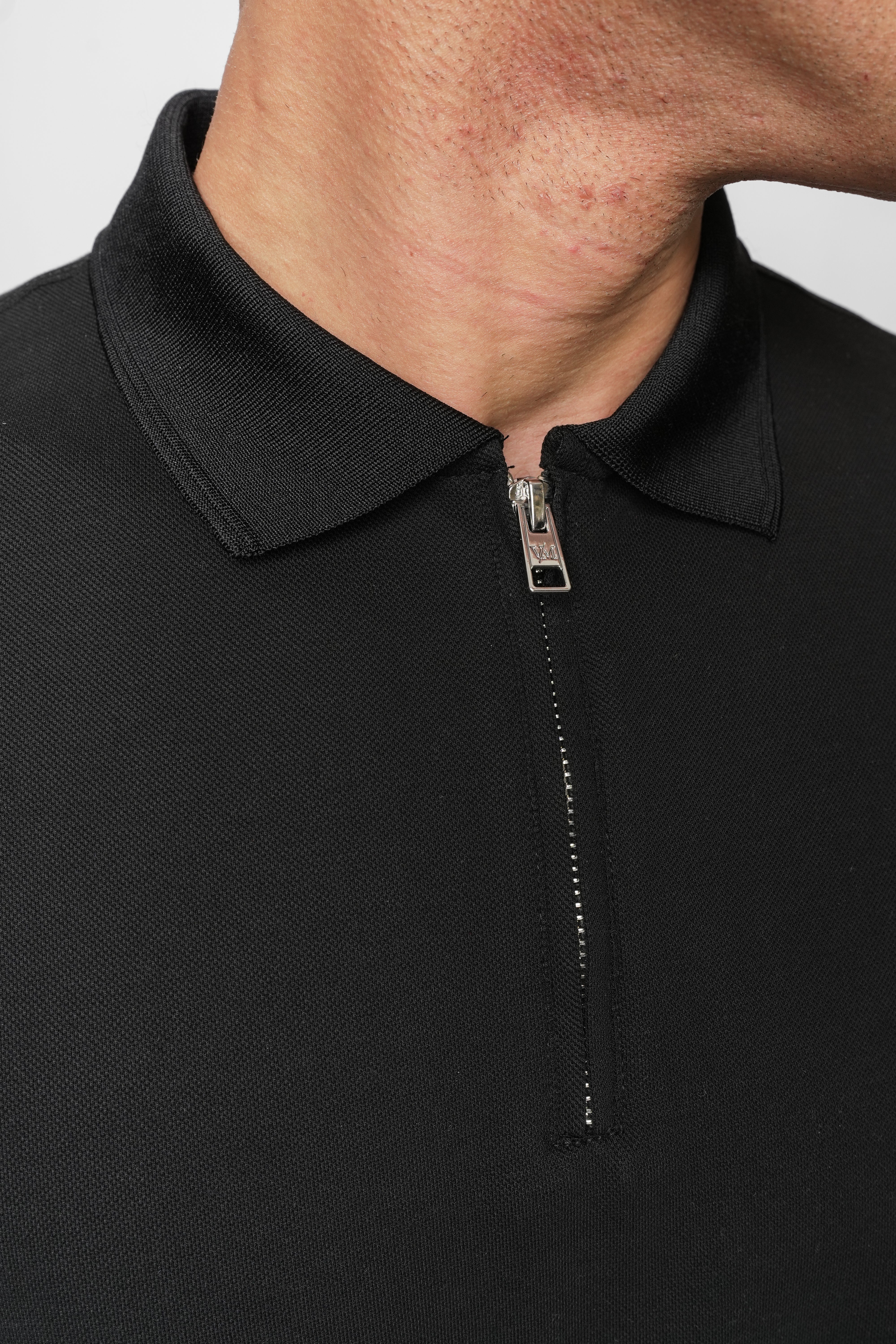 LUXE MERCERISED BLACK POLO - Image 6
