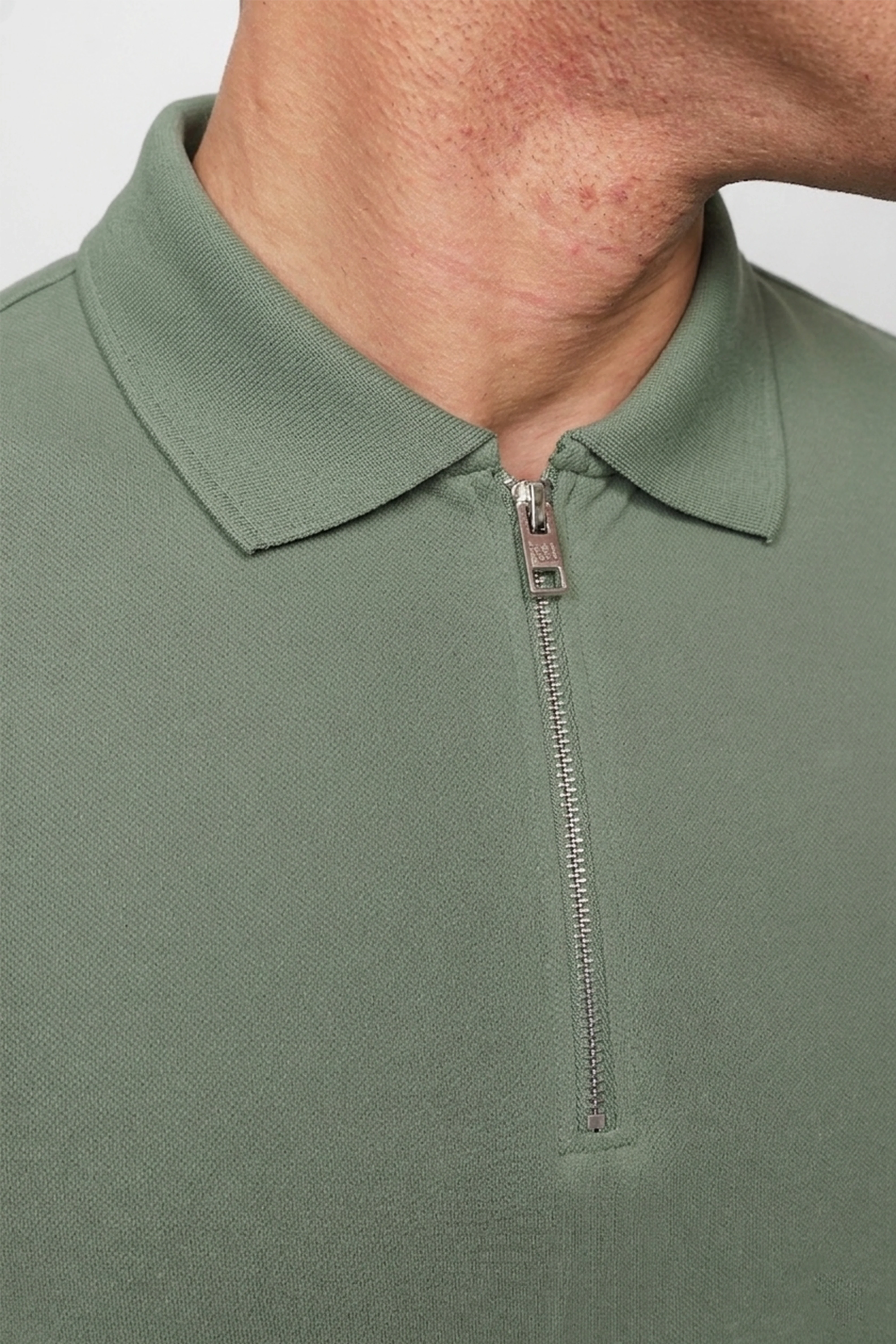 LUXE MERCERISED KHAKI POLO - Image 4