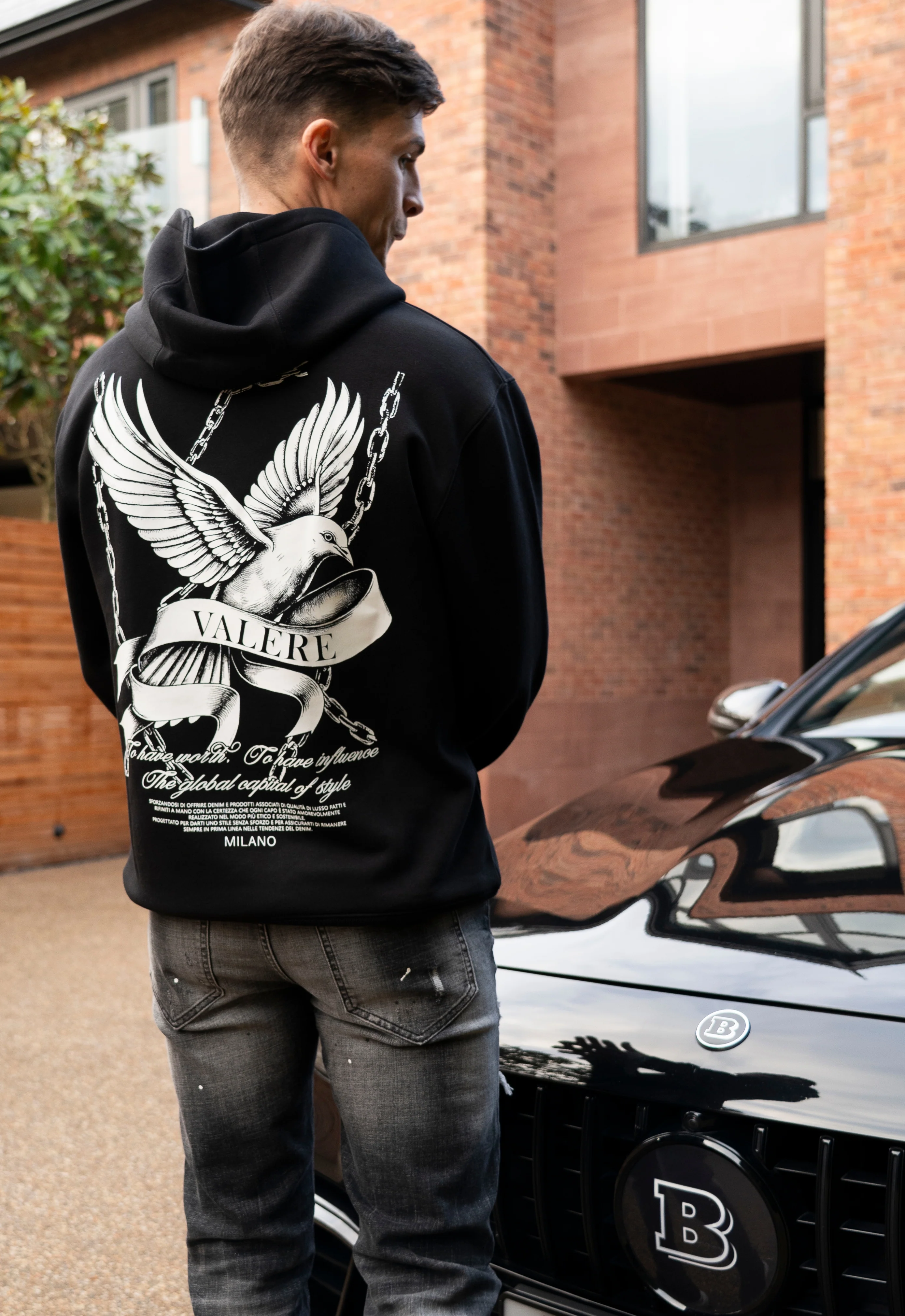 MONVISO BLACK HOODIE - Image 3