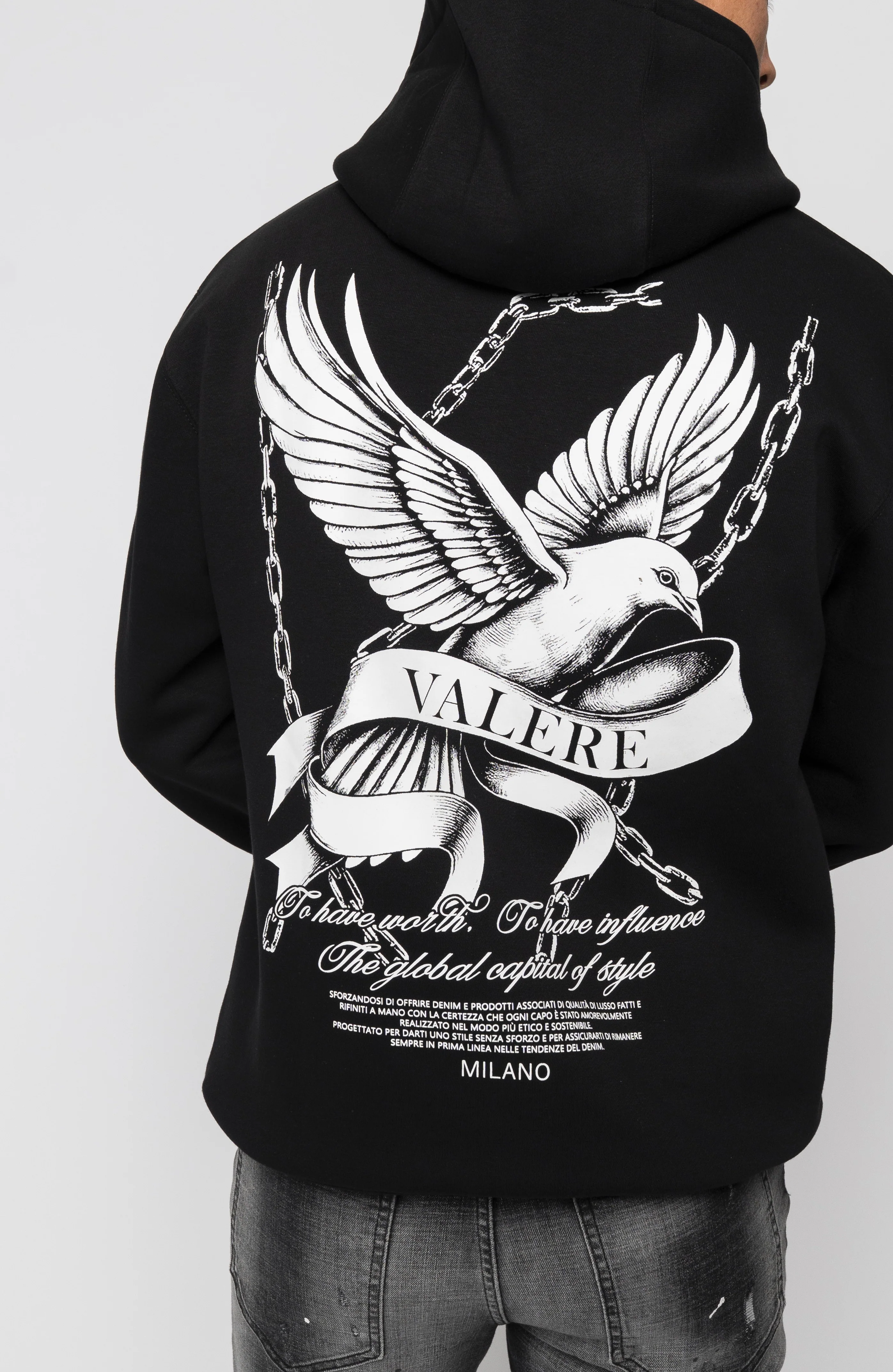 MONVISO BLACK HOODIE - Image 5