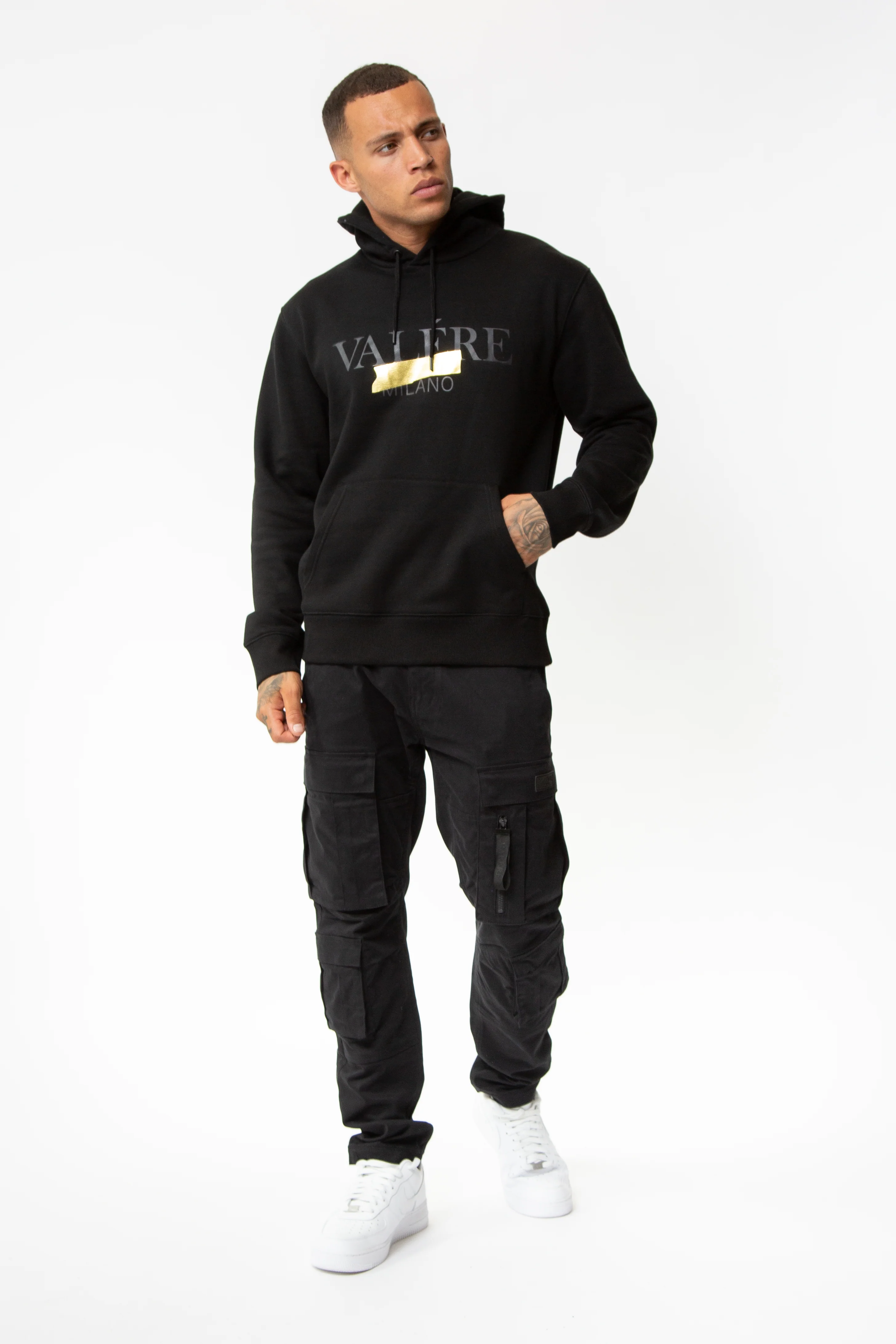 NASTRO BLACK/GOLD HOODIE - Image 4